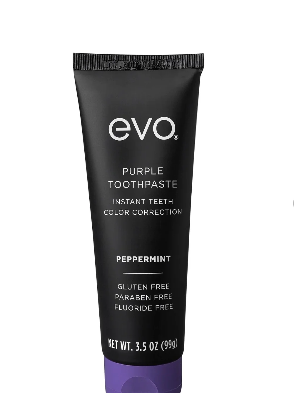 2 PACK NIB!  EVO Purple Toothpaste Peppermint - Instant Teeth Color Correction